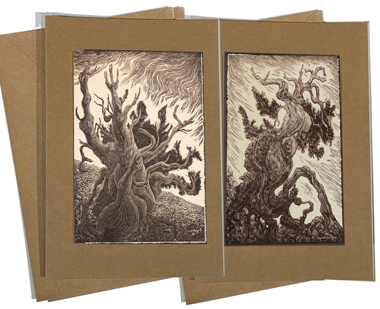 2 ART CARD Set Bristlecone Pines Story Teller Timberline Traveler Ancient