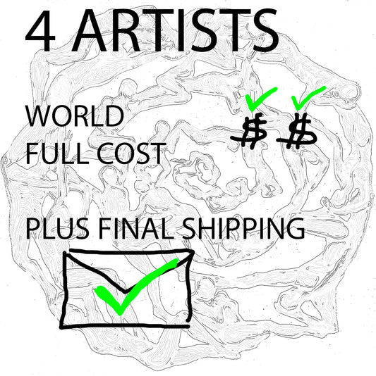 4-ARTISTS TEAM FULL Participation Including Final Shipping to WORLD $338