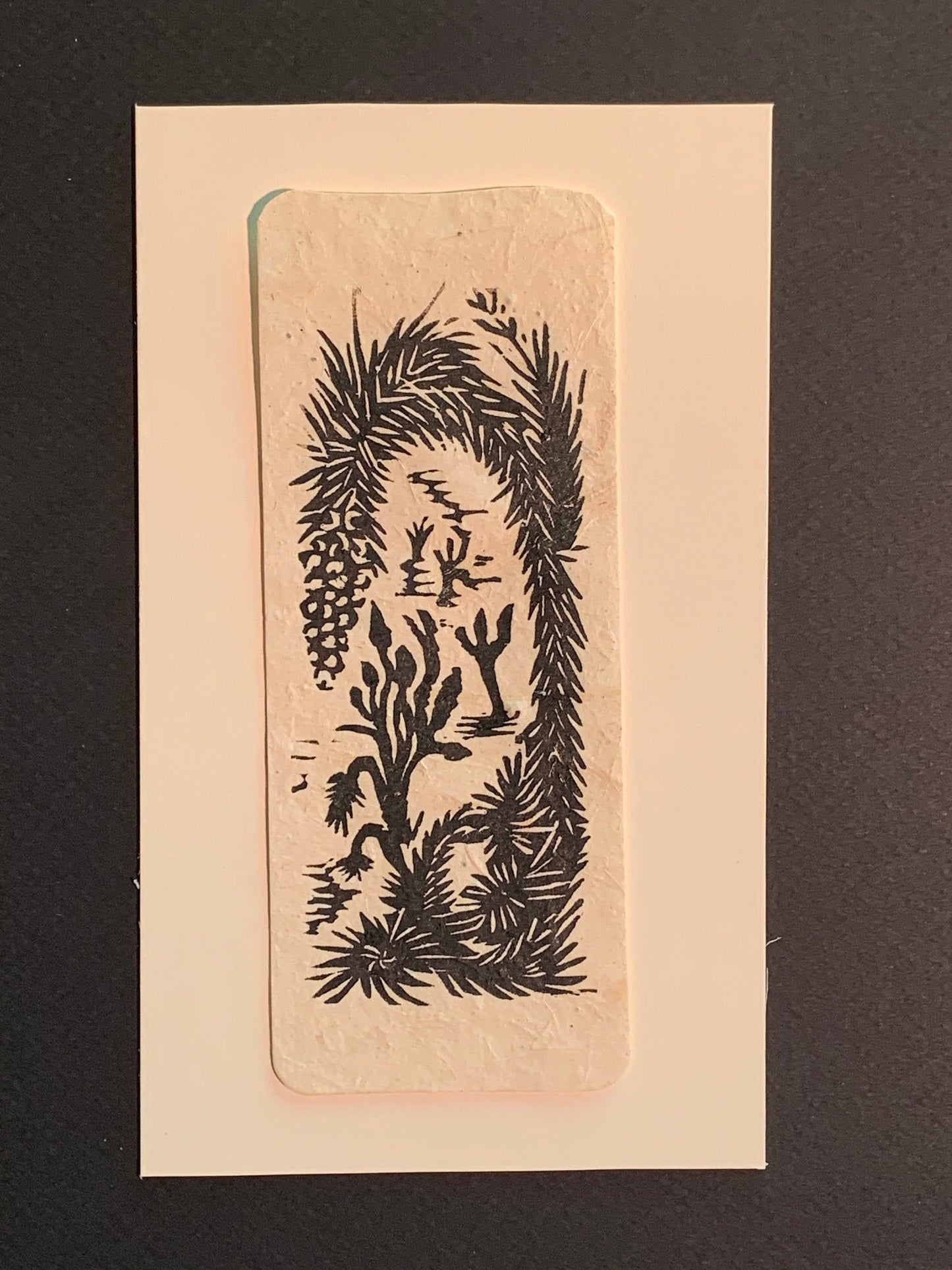 Joshua Tree Small Original Woodcut from Desert Trees Landscape Collection