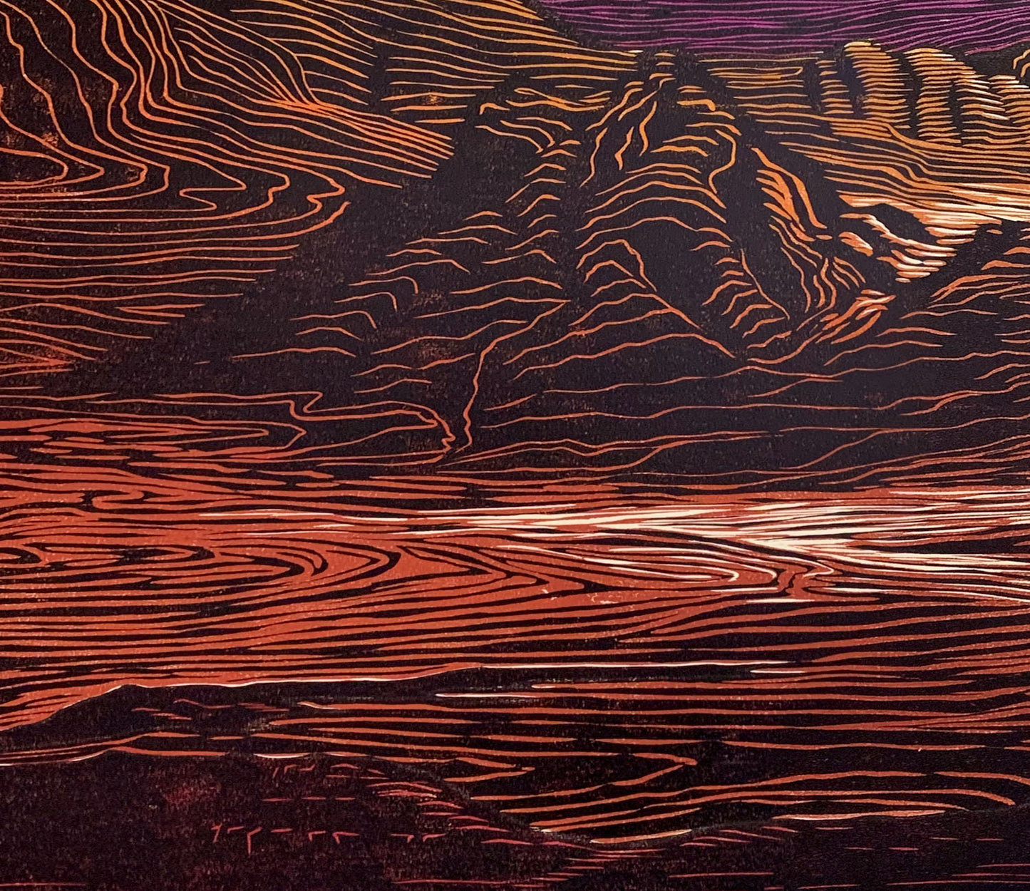 Fine Art Print Call of the Desert Bright Colors Desert Mountain Landscape