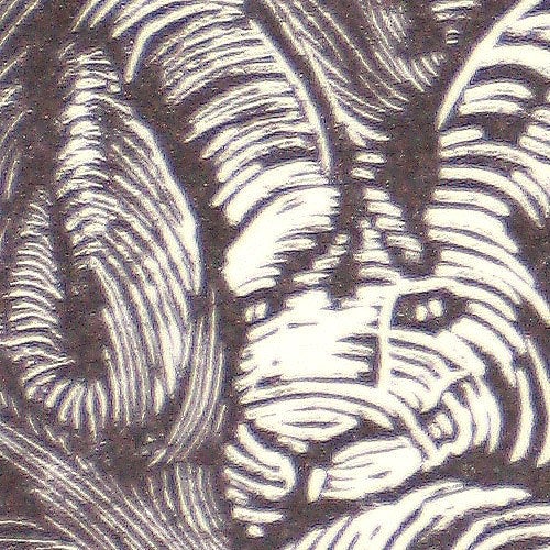 Original Wood Engraving Year of the Ram Image After Duchamps Staircase